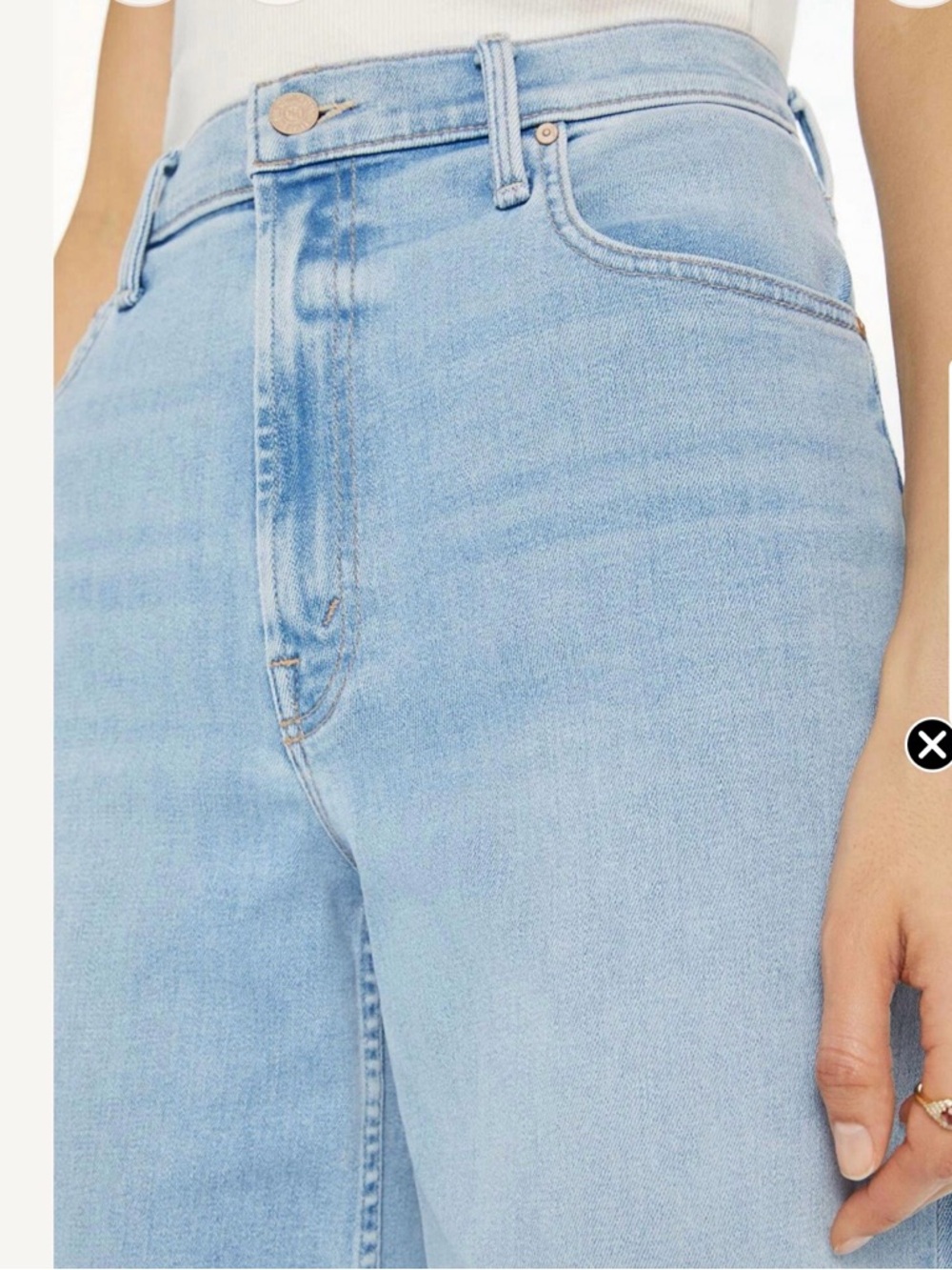MOTHER High Waisted Spinner Skimp jeans